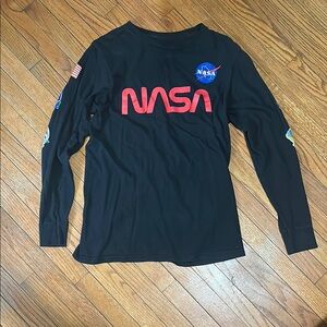 NASA Black Long Sleeve Shirt